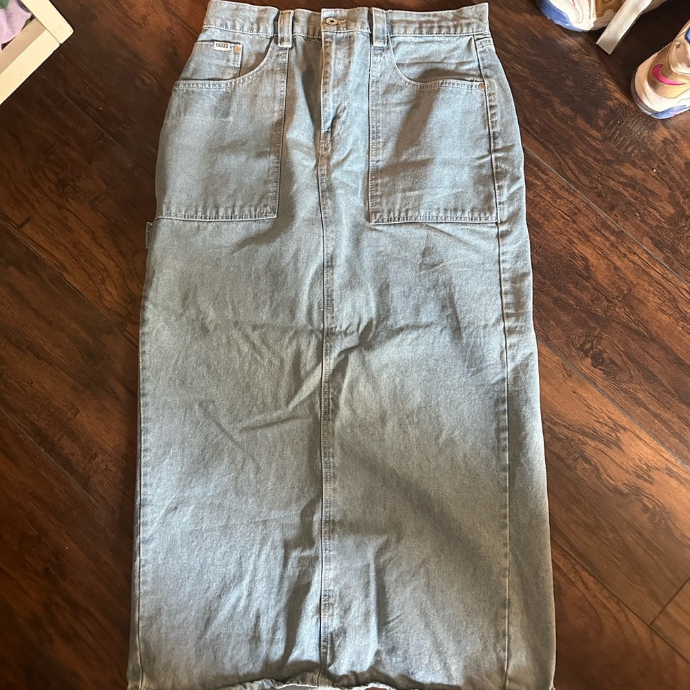 The Ragged Priest Denim Maxi Skirt